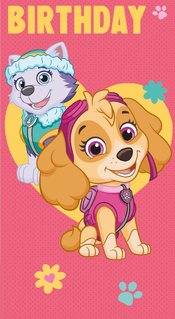 Paw Patrol Girl Birthday Card