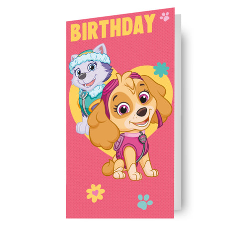 Paw Patrol Girl Birthday Card