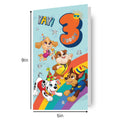 Paw Patrol Age 3 Birthday Card