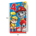 Paw Patrol Age 4 Birthday Card