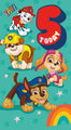 Paw Patrol Biglietto d'auguri per 5 anni