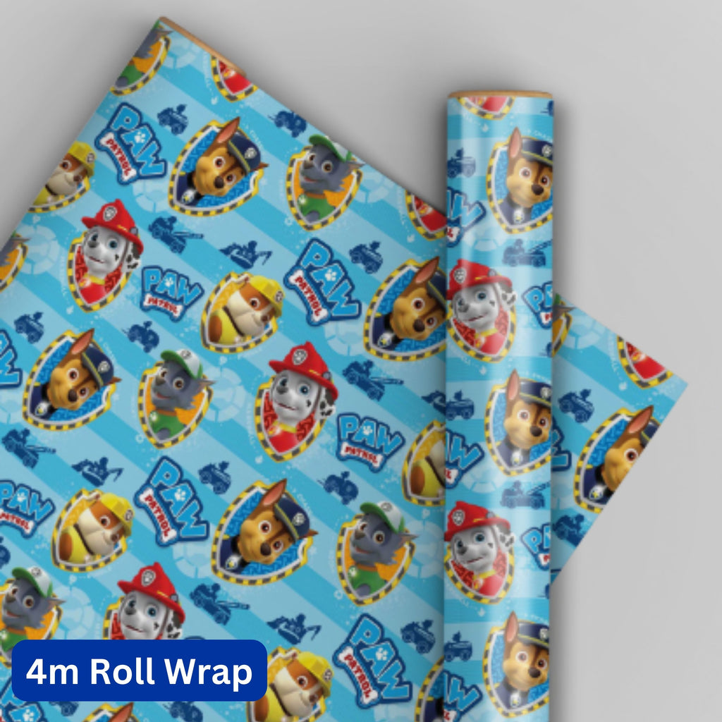 Rotolo di carta da regalo Paw Patrol 4m