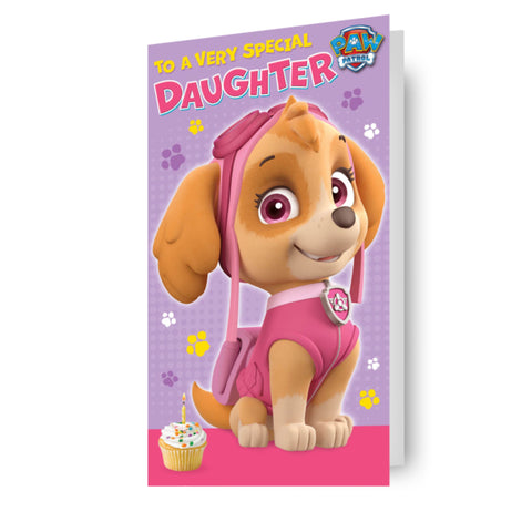 Paw Patrol Daughter Birthday Card