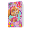 Paw Patrol Age 4 Birthday Card