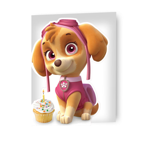 Paw Patrol Skye Die-Cut Card