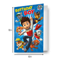 Paw Patrol Birthday Card, Birthday Boy From The Team
