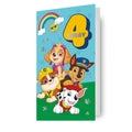 Paw Patrol Birthday Card Age 4