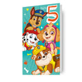 Paw Patrol Age 5 Birthday Card