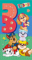 Paw Patrol Age 3 Birthday Card