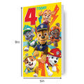 Paw Patrol Age 4 Birthday Card
