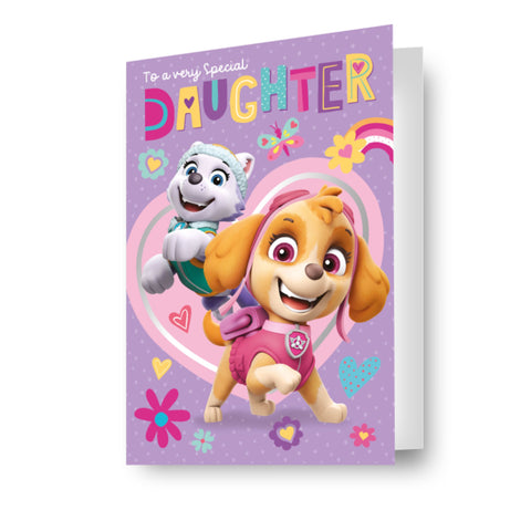 Paw Patrol Daughter Birthday Card