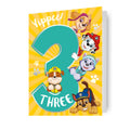 Paw Patrol Age 3 Birthday Card