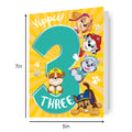 Paw Patrol Age 3 Birthday Card
