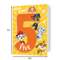 Paw Patrol Age 5 Birthday Card
