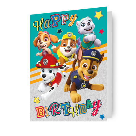Paw Patrol Birthday Card
