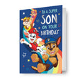 Paw Patrol Son Birthday Card, To A Super Son