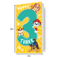 Paw Patrol Age 3 Birthday Card