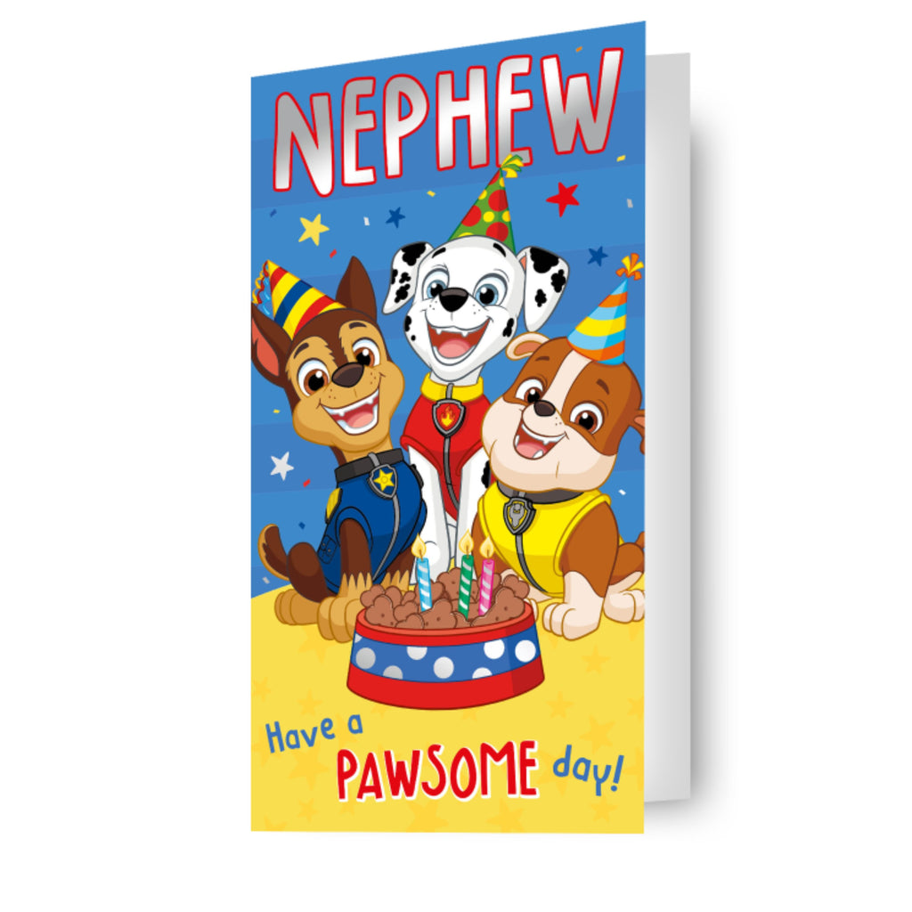 Paw Patrol 'Nephew' Birthday Card