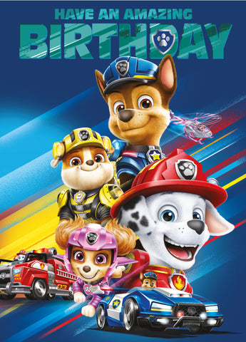 Paw Patrol Birthday Card