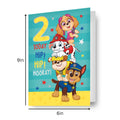 Paw Patrol Birthday Card Age 2