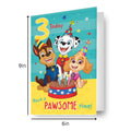 Paw Patrol Birthday Card Age 3