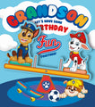 Paw Patrol Grandson Moving Birthday Card