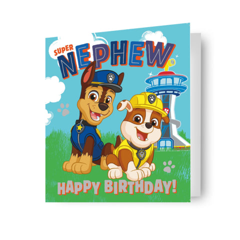 Paw Patrol 'Nephew' Birthday Card