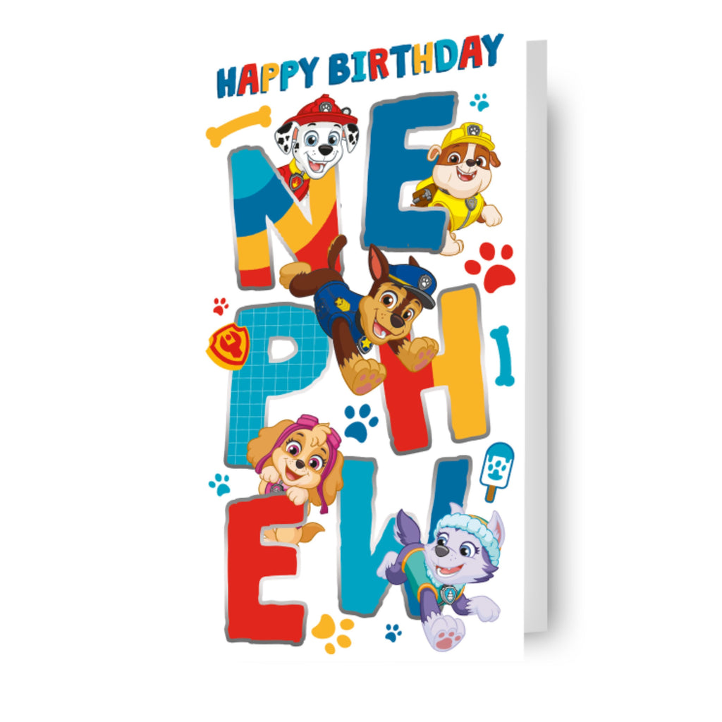 Paw Patrol Nephew Birthday Card