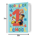 Paw Patrol 'Good Luck on your 1st Day of School' Card