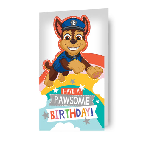 Paw Patrol Chase Birthday Card