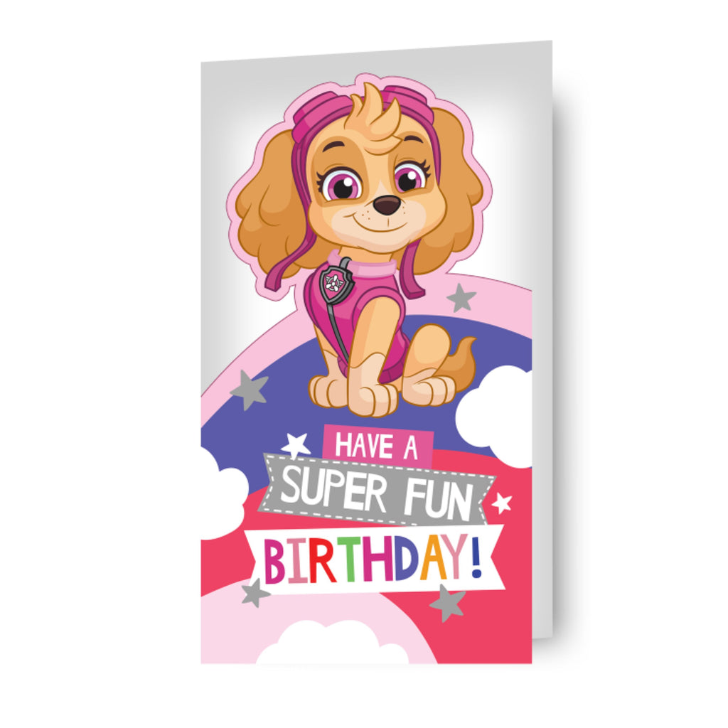 Paw Patrol Skye Birthday Card