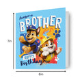 Paw Patrol Brother Birthday Card