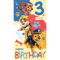 Paw Patrol Age 3 Sticker Birthday Card