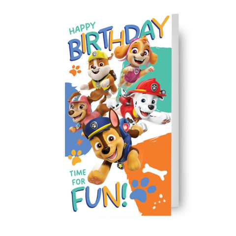 Paw Patrol Sticker Birthday Card