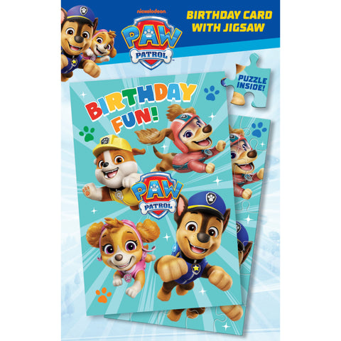 Paw Patrol Jigsaw Puzzle Birthday Card