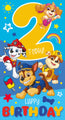 Paw Patrol Age 2 Sticker Birthday Card