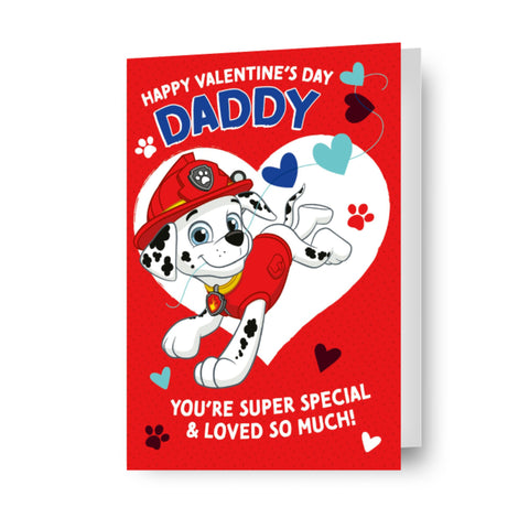 Paw Patrol 'Daddy' Valentine's Day Card