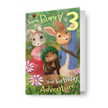 Peter Rabbit Age 3 Birthday Card