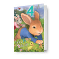 Peter Rabbit Age 4 Birthday Card