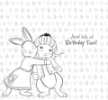 Peter Rabbit 4th Birthday Card