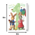 Peter Rabbit Age 1 Birthday Card