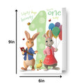 Peter Rabbit Age 1 Birthday Card