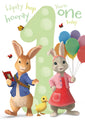 Peter Rabbit 'You're 1 Today' 1st Birthday Card