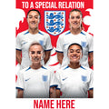 England Lionesses Personalised Birthday Card