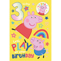 Peppa Pig Age 3 Birthday Card