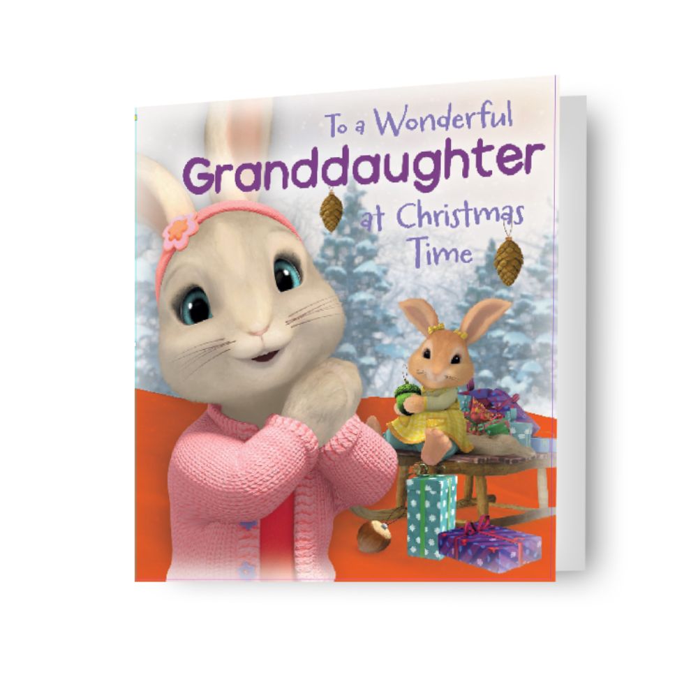 Peter Rabbit Granddaughter Christmas Card