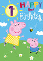 Peppa Pig Age 1 Birthday Card