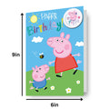Peppa Pig Happy Birthday Card & Badge