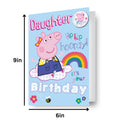 Peppa Pig Daughter Birthday Card with Badge