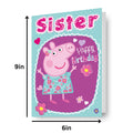 Peppa Pig Sister Birthday Card